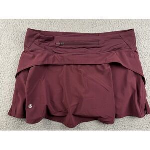 Lululemon Play Off The Pleats Skirt Womens 8 Tennis Pickleball Running